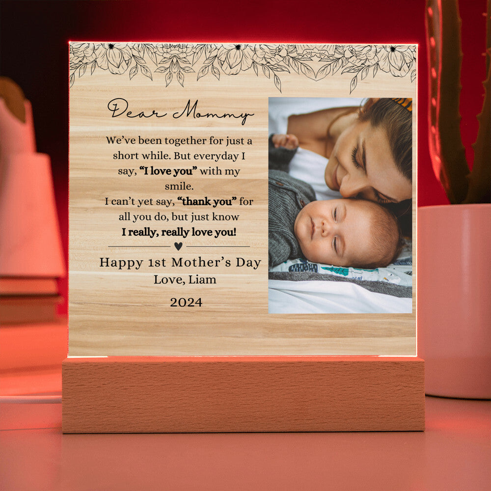 Personalized First Mother's Day Acrylic