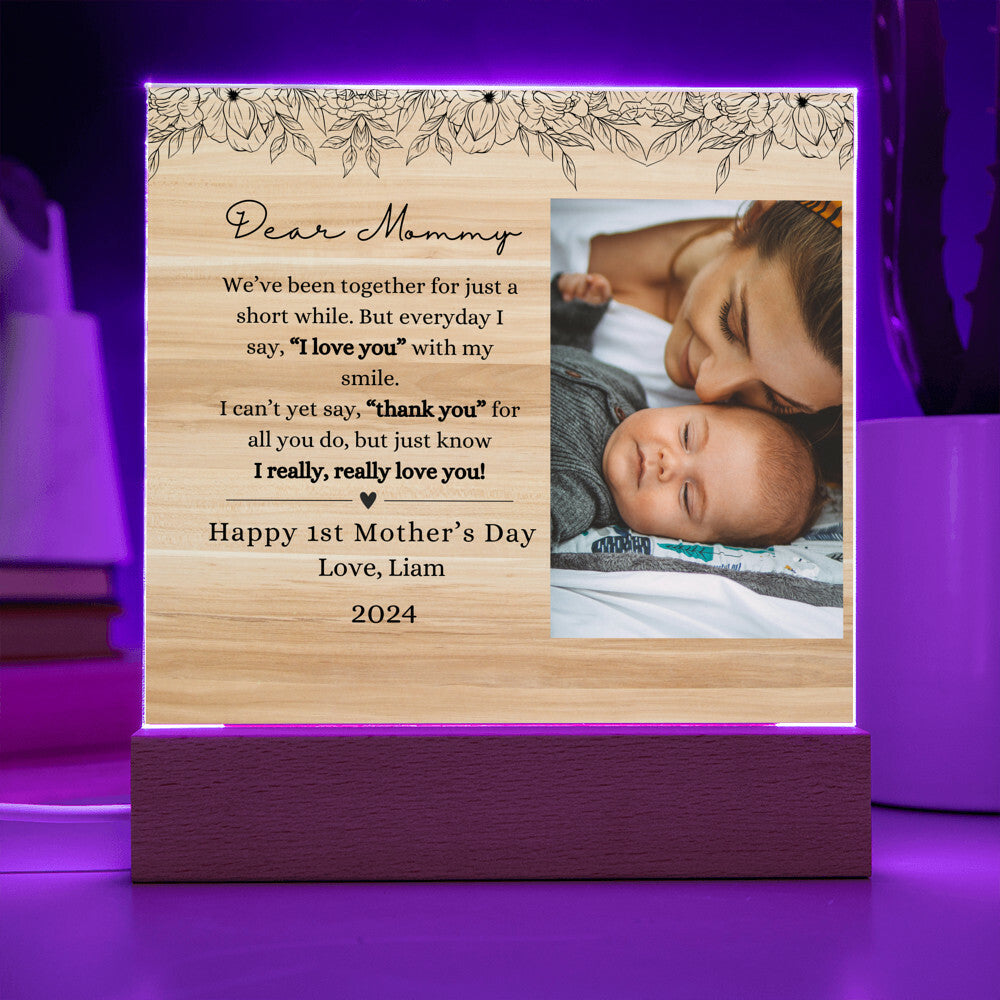 Personalized First Mother's Day Acrylic