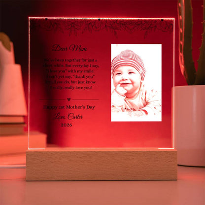 1st Mother's Day | Acrylic Plaque