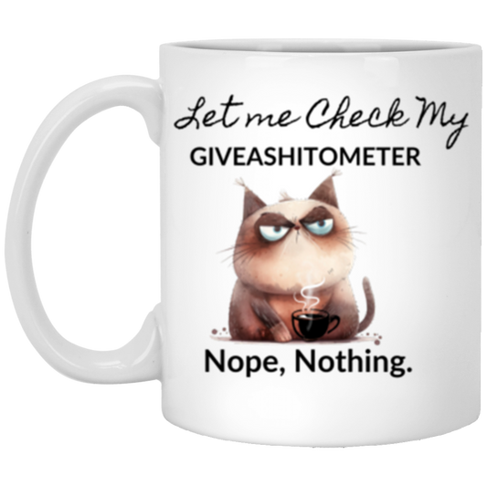 Let Me Check| Funny Cat Coffee Mug