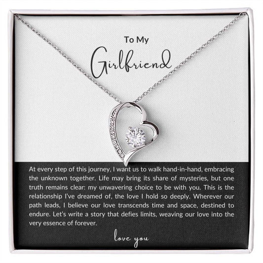 To My Girlfriend  Necklace| Forever Love  Heart